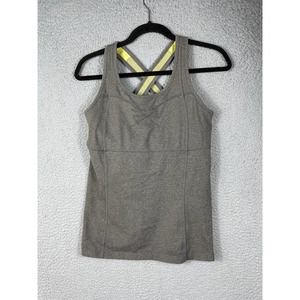 Athleta Women's Size M Gray Tank Top With Built In Bra